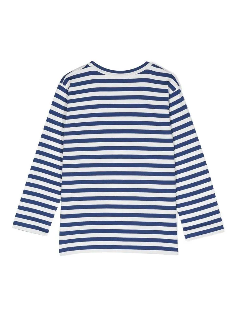 comme des garçons play T-shirt a righe cuore