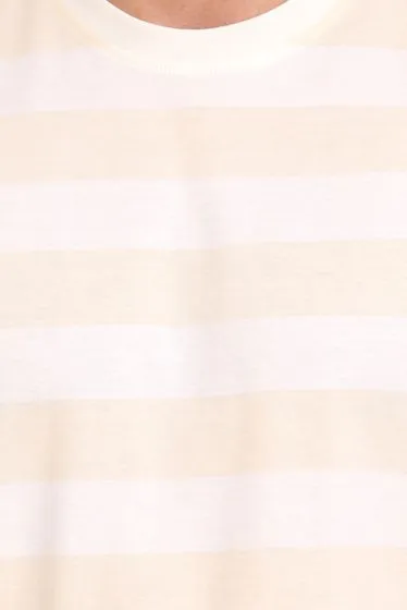Confezione da 3 prodotti OTTO T-shirt da uomo a righe camicia estiva sostenibile in cotone biologico 11899614 Beige