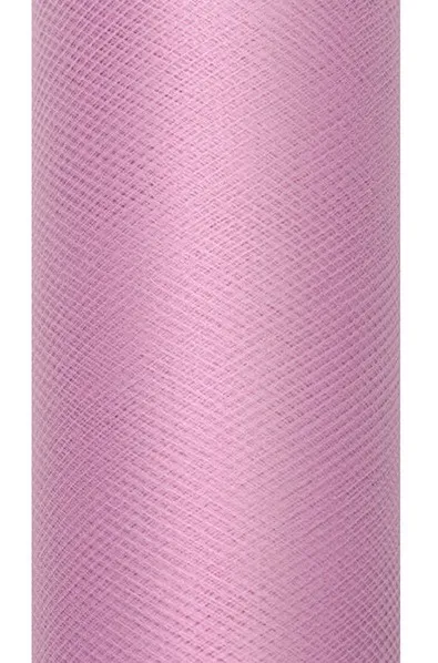 Corridore da tavolo in tulle rosa antico 15cm x 9m