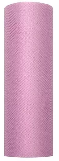 Corridore da tavolo in tulle rosa antico 15cm x 9m
