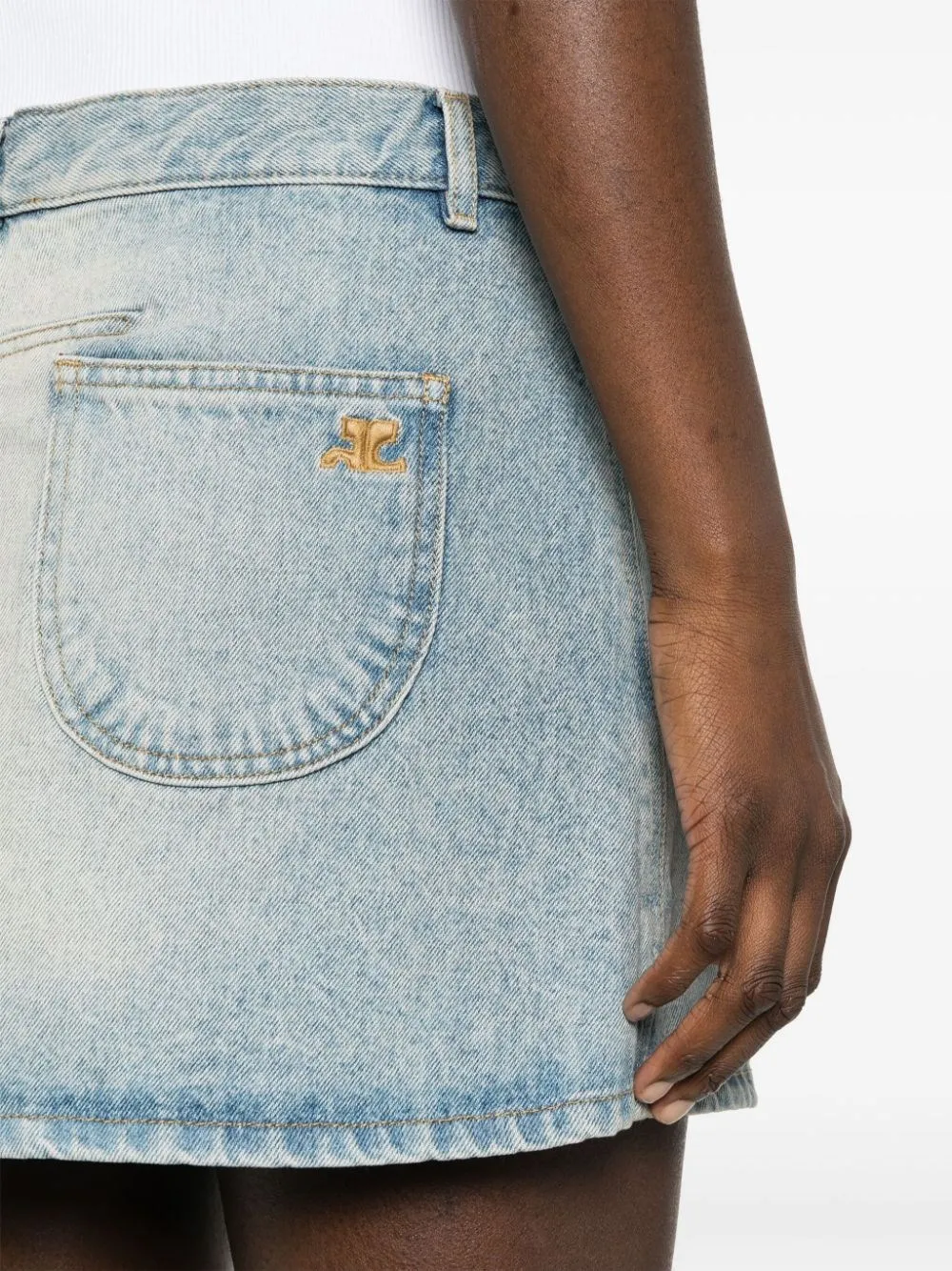   Courreges  Mini gonna in jeans  