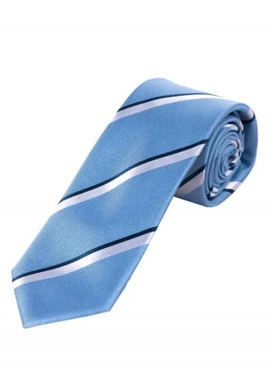 Cravatta stretta con motivo a righe sottili color tortora nero profondo bianco