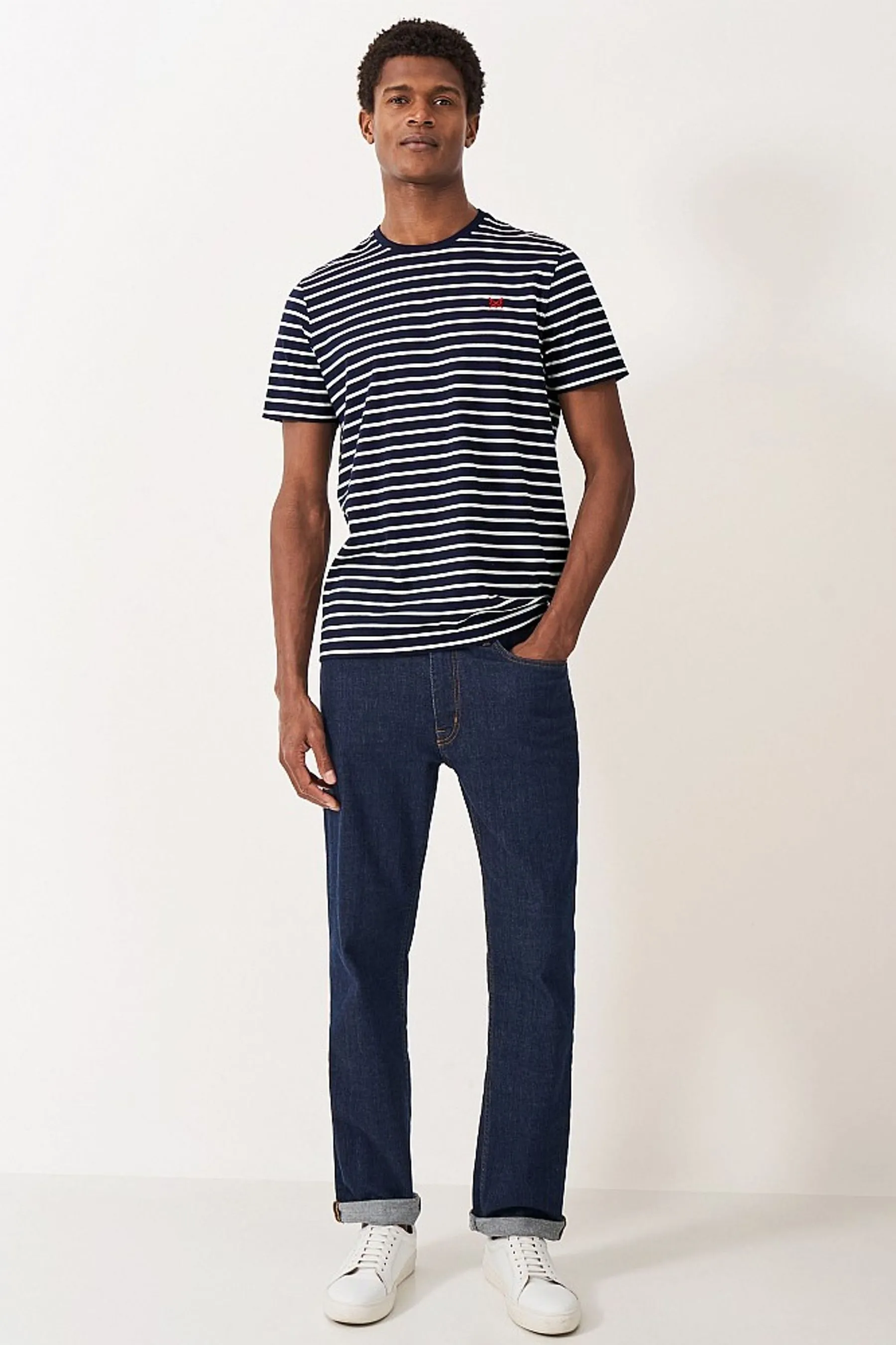 Crew Clothing - T-shirt con A righe breton