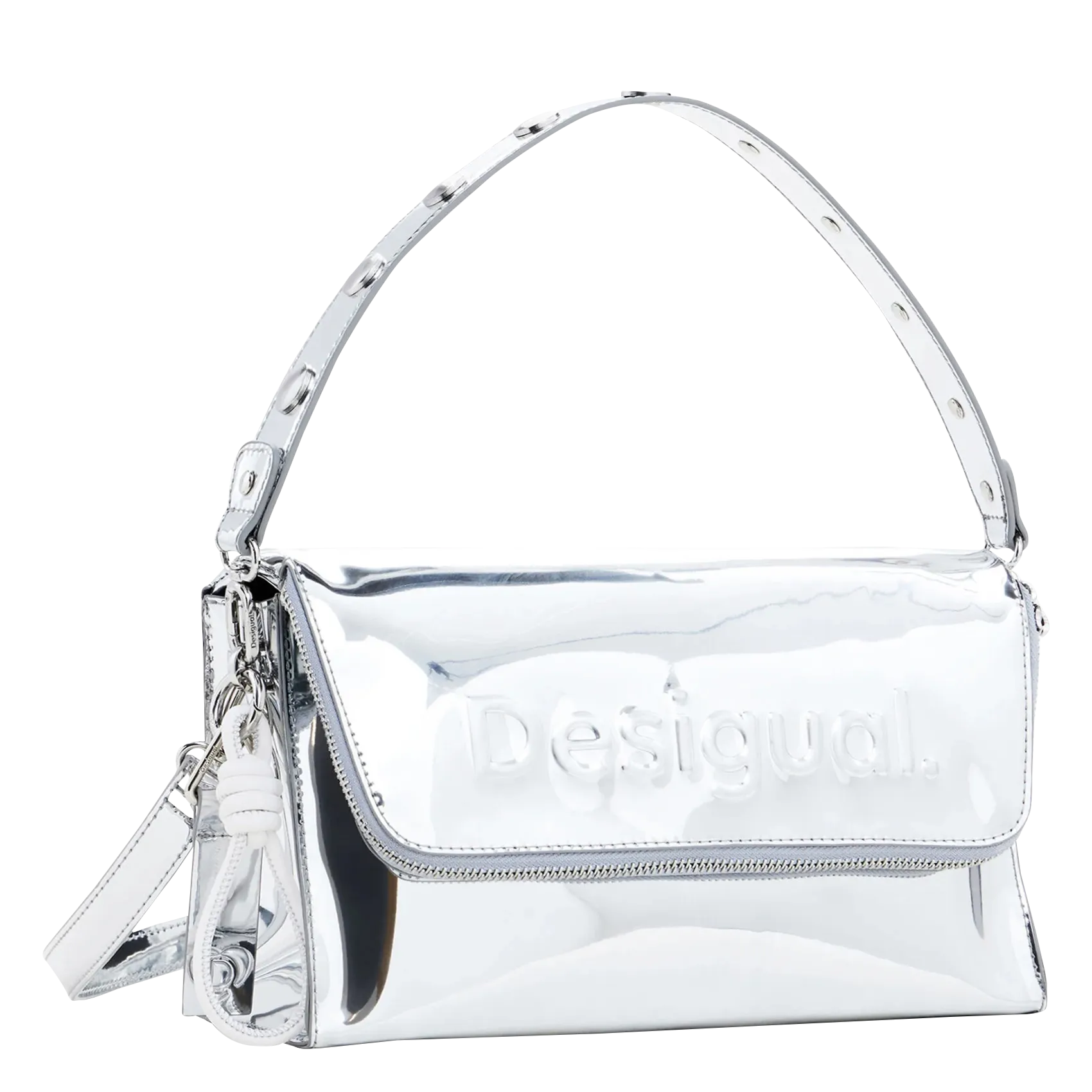  DESIGUAL   Tracolla in ecopelle con logo | Nero