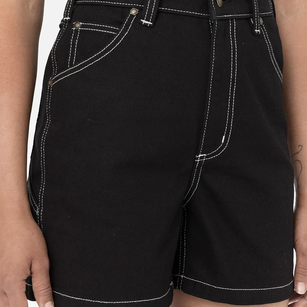 Dickies Shorts Denim Nero Donna