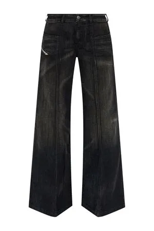DIESEL Abbigliamento,Jeans Jeans D-AKII svasati nero 