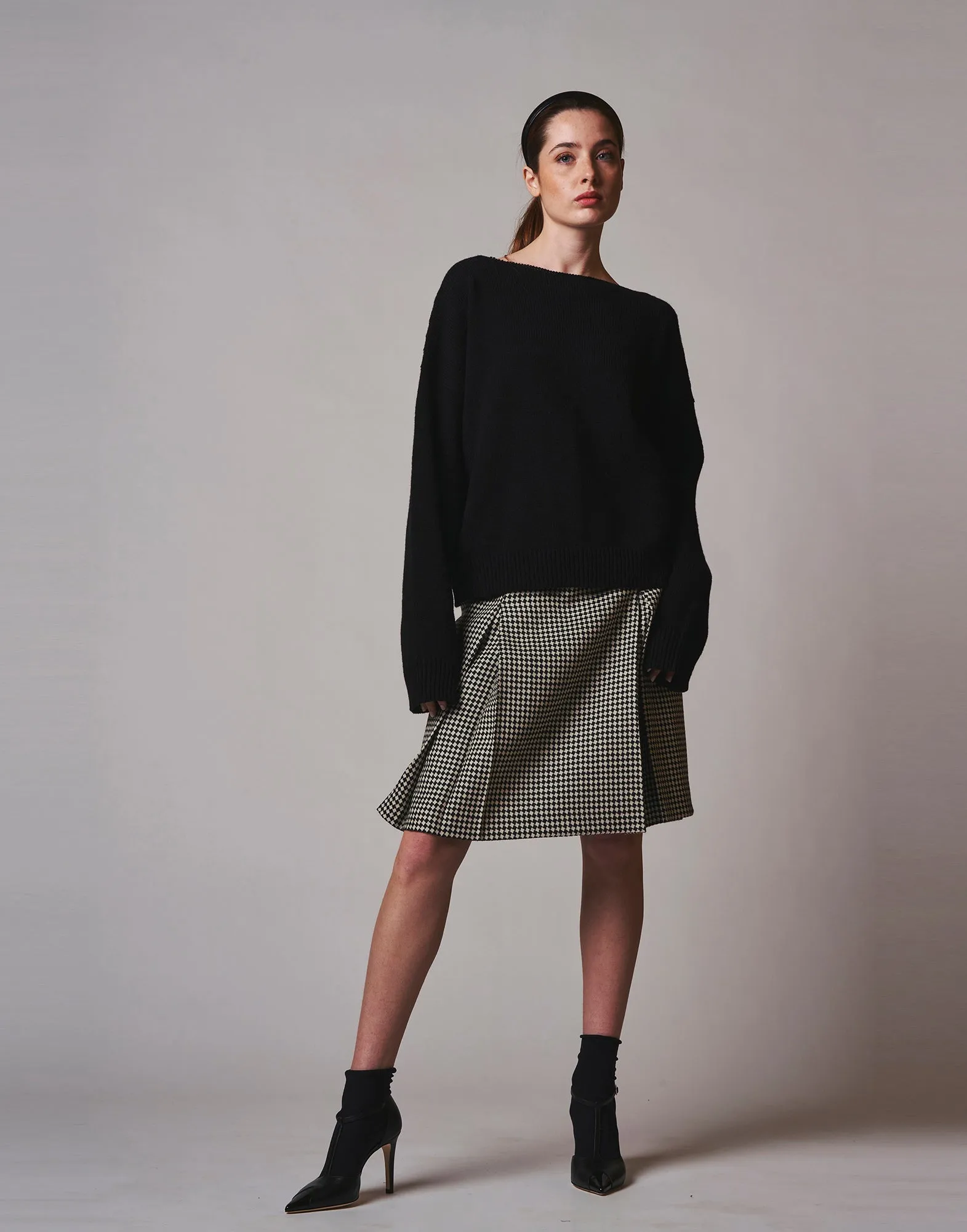 DOUUOD Maglione Indossabile Fronte E Retro In Lana E Cashmere