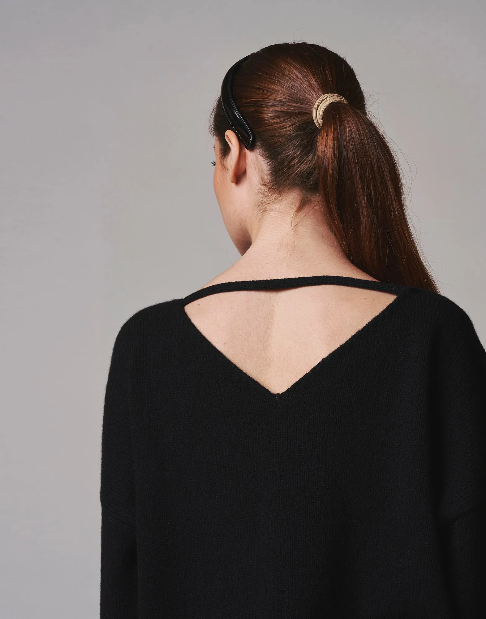 DOUUOD Maglione Indossabile Fronte E Retro In Lana E Cashmere