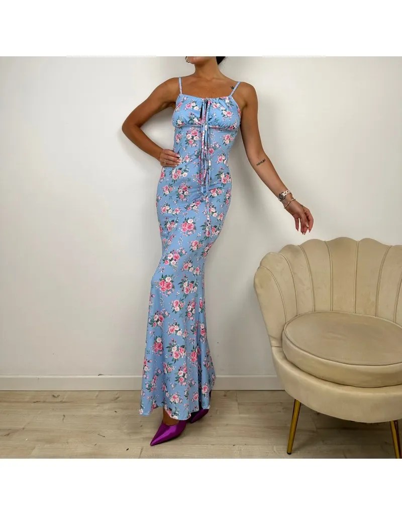 DRESS GIULIANA AZZURRO