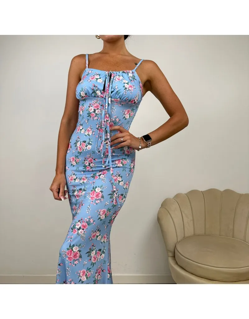 DRESS GIULIANA AZZURRO