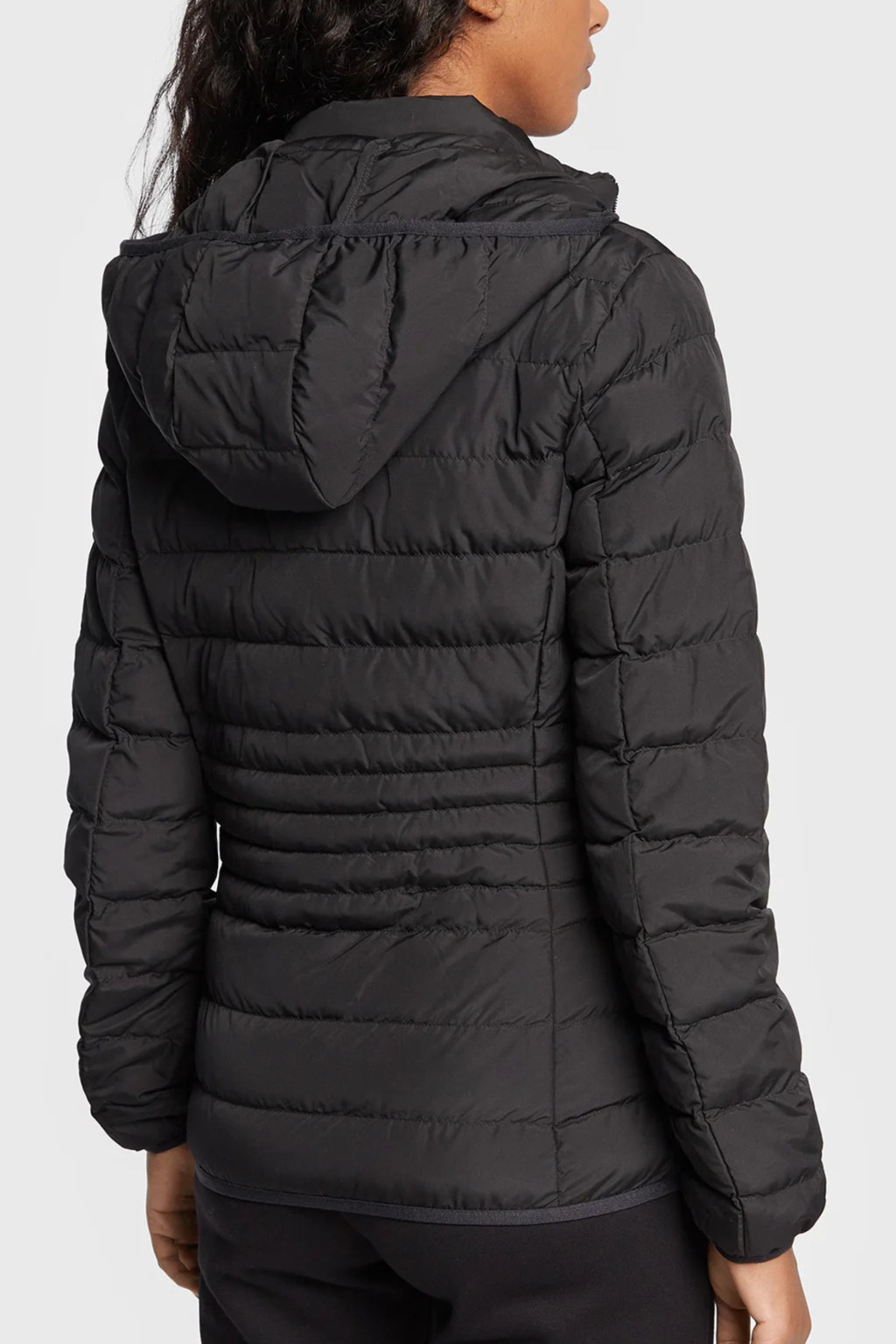 EA7 PIUMINO  LEGGERO DONNA NERO/ORO 8NTB23