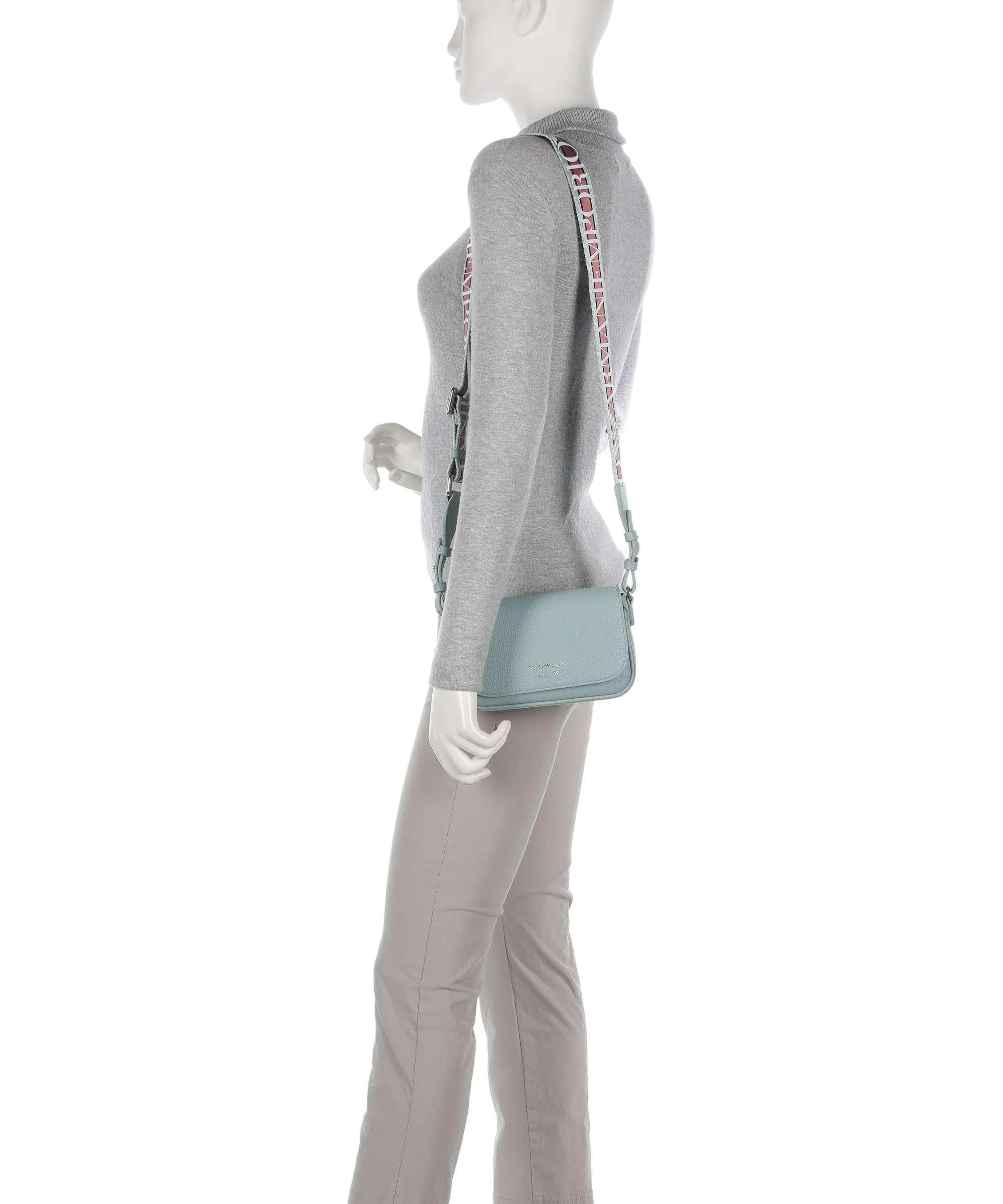  Emporio Armani Lilly Borsa a tracolla pelle sintetica blu chiaro  