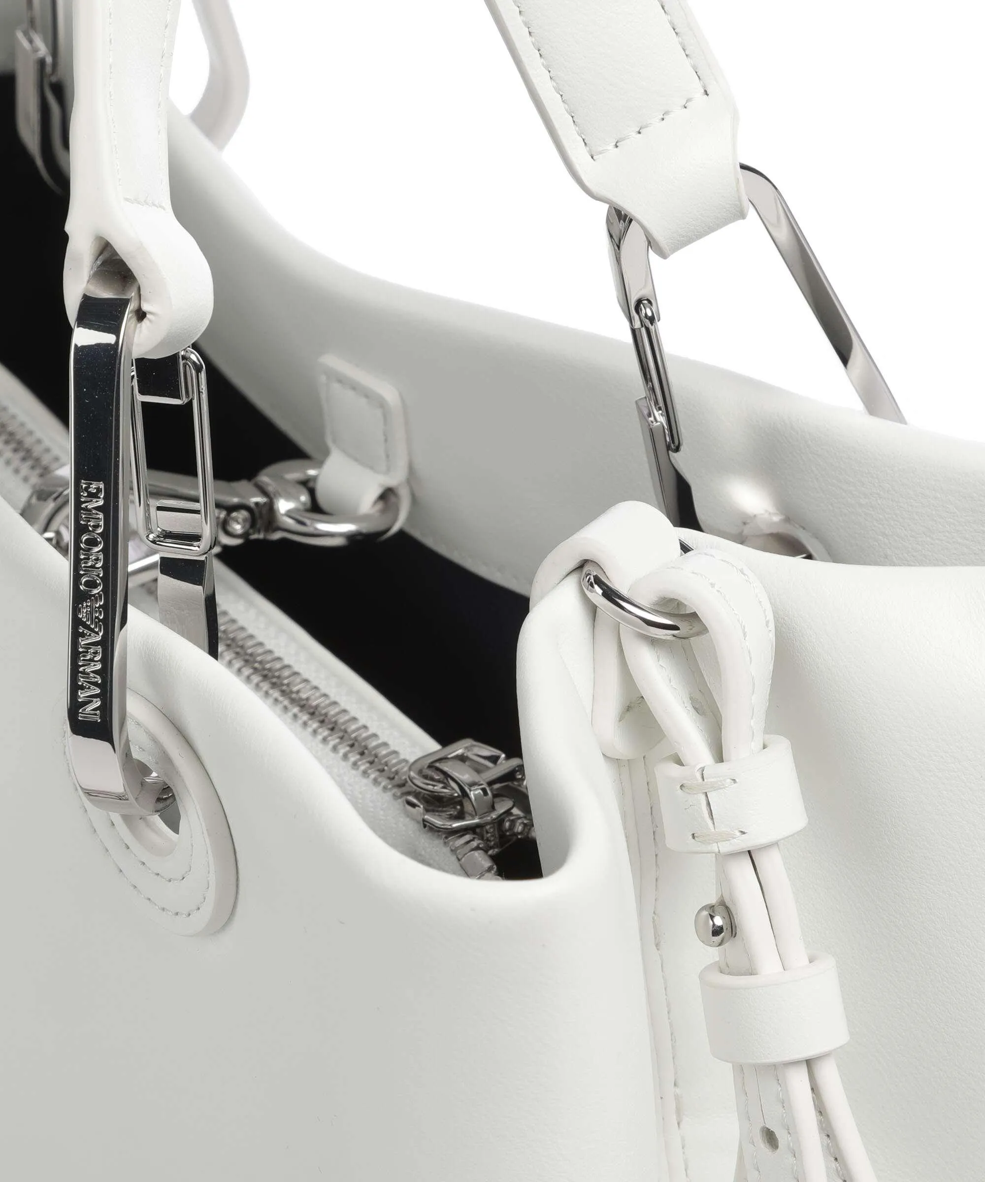  Emporio Armani My EA Borsa a mano pelle sintetica bianco  