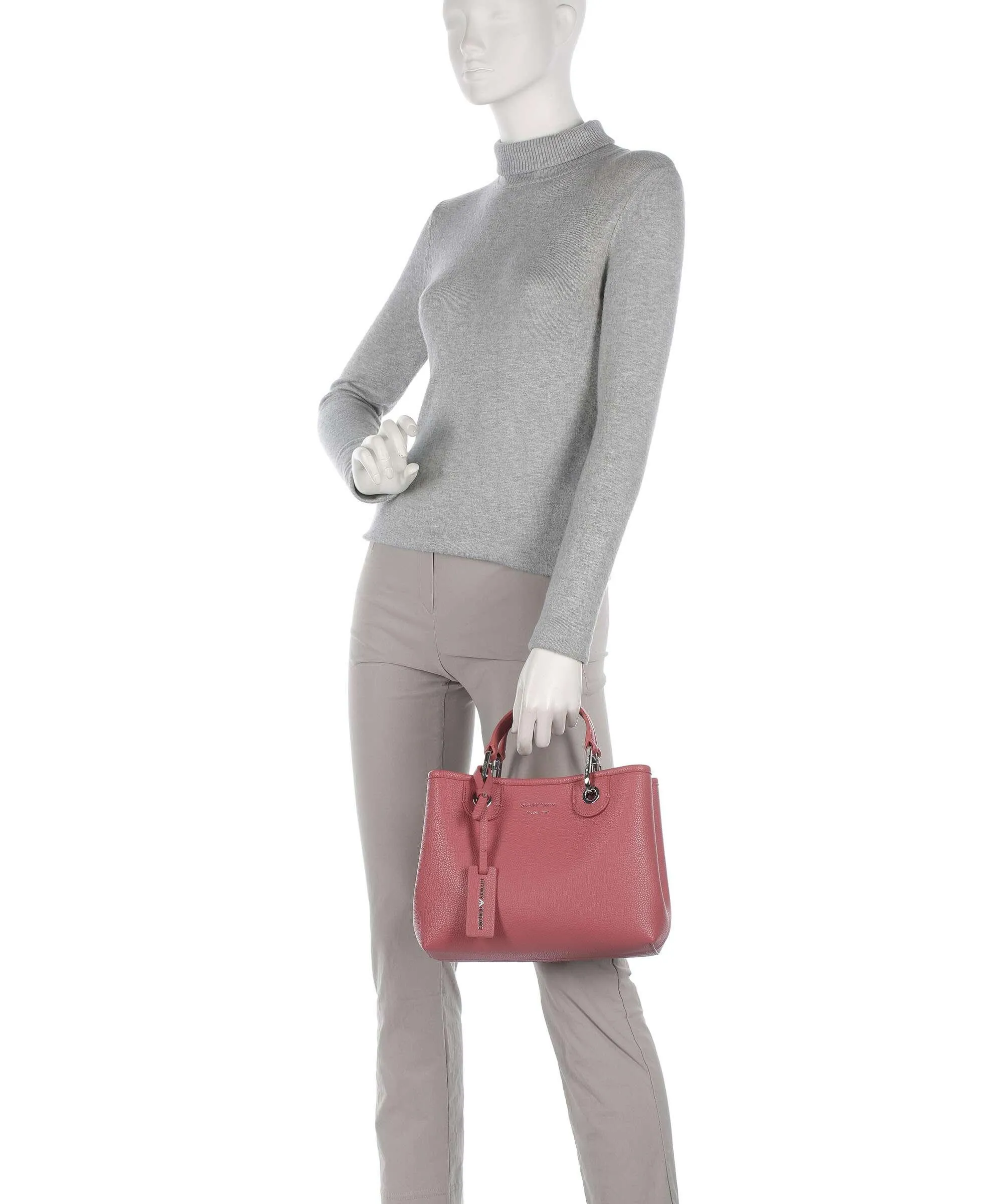 Emporio Armani My EA Borsa a mano pelle sintetica corallo  