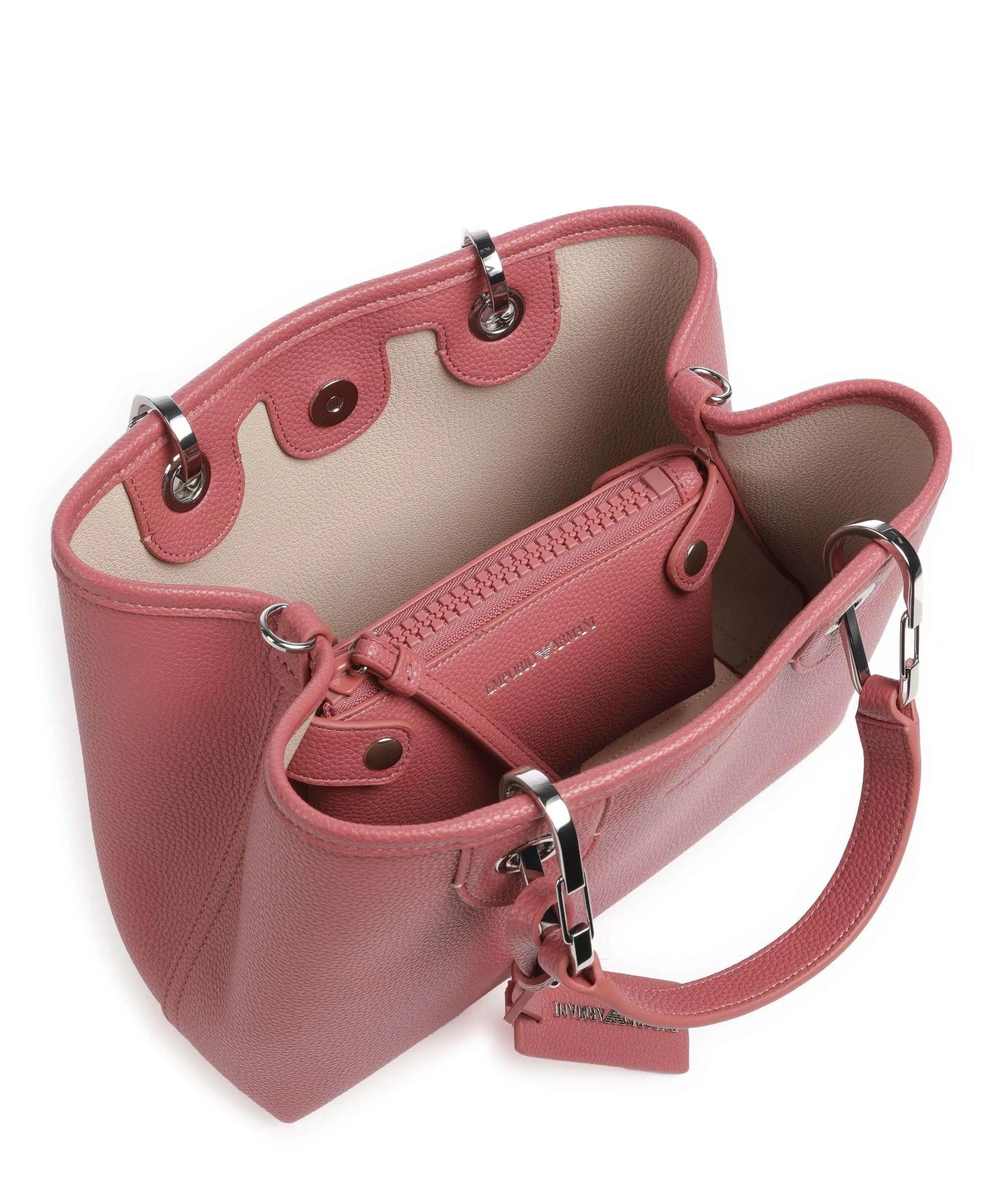  Emporio Armani My EA Borsa a mano pelle sintetica corallo  