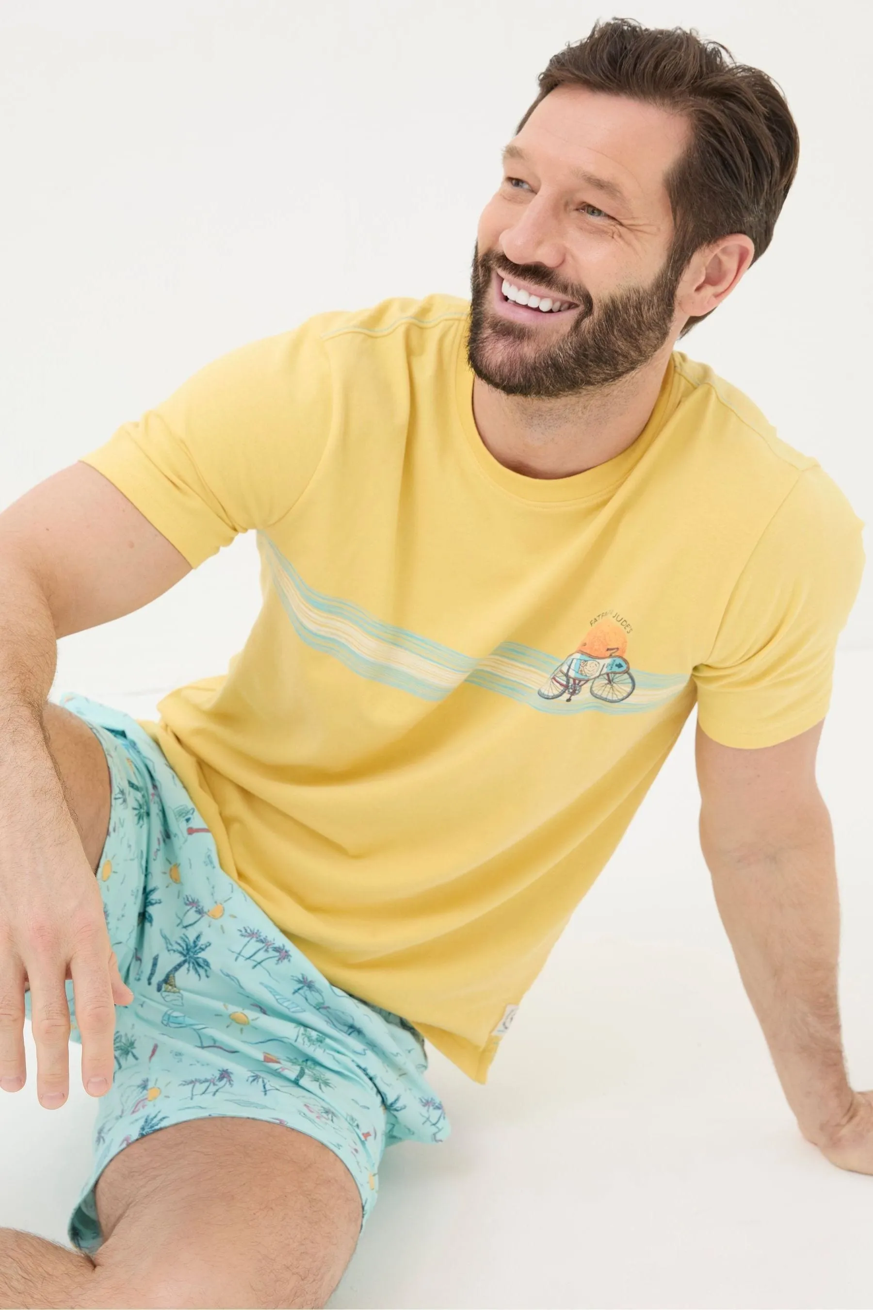 FatFace - T-shirt con A righe sul petto