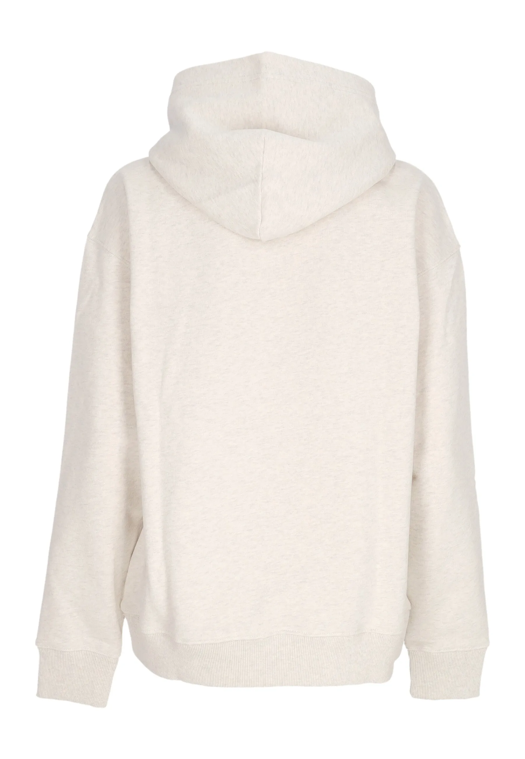 Felpa Cappuccio Donna Relax Melange Flag Hoodie Ancient White Melange