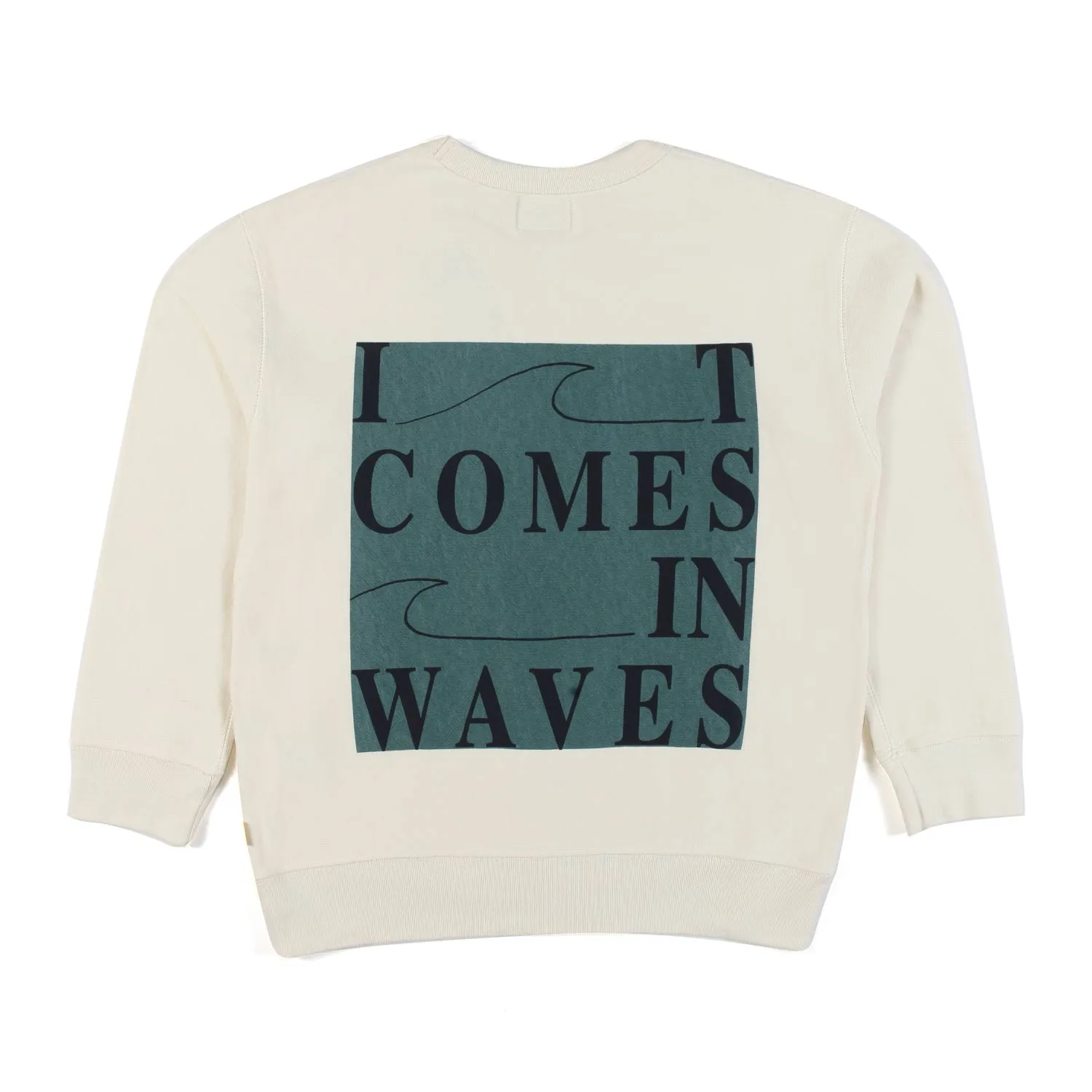 Felpa Fago Off White E Verde Bambino E Teenager