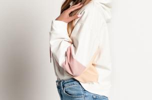 Felpa sportiva Jappola, bianca
