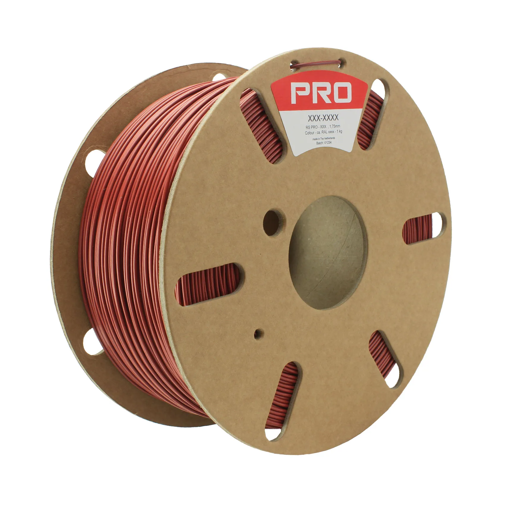 Filamento per stampante 3D RS PRO, PLA riciclato, Rosso, diam. 1.75mm