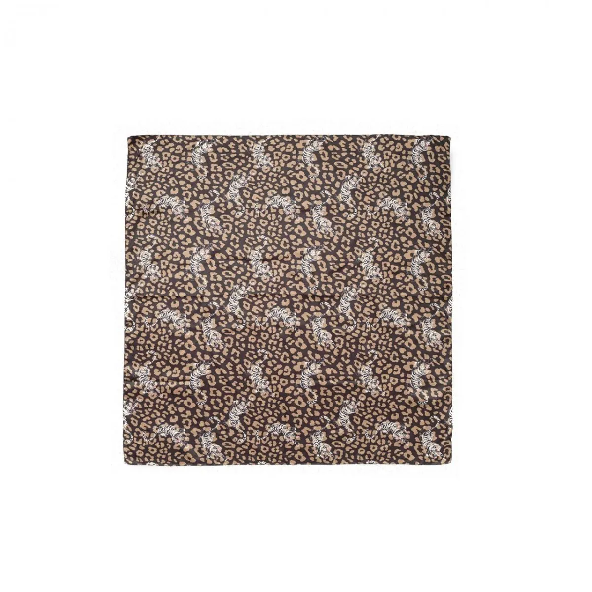 Foulard Con Stampa Macula E Tigri