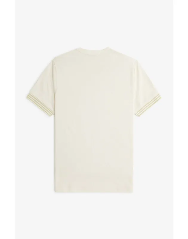 FRED PERRY- T-Shirt Con Bordo Manica A Righe