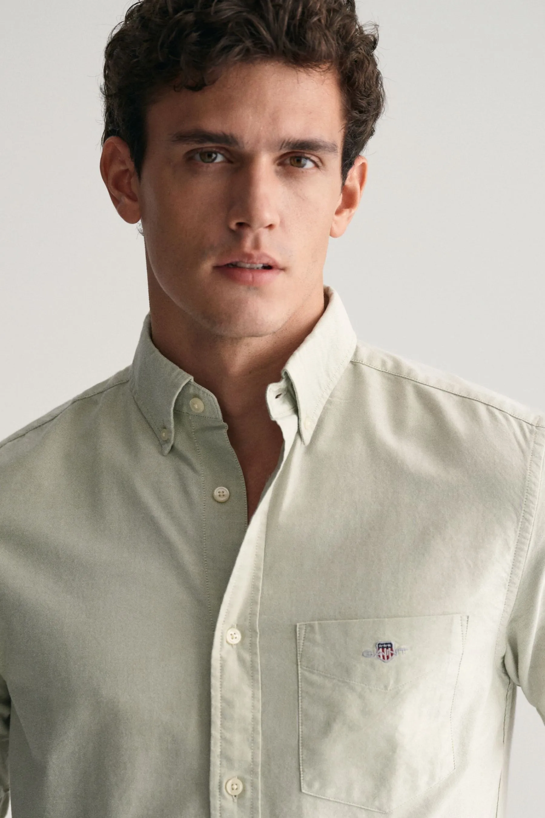 GANT regular  - Camicia con Oxford Manica corta vestibilità classica