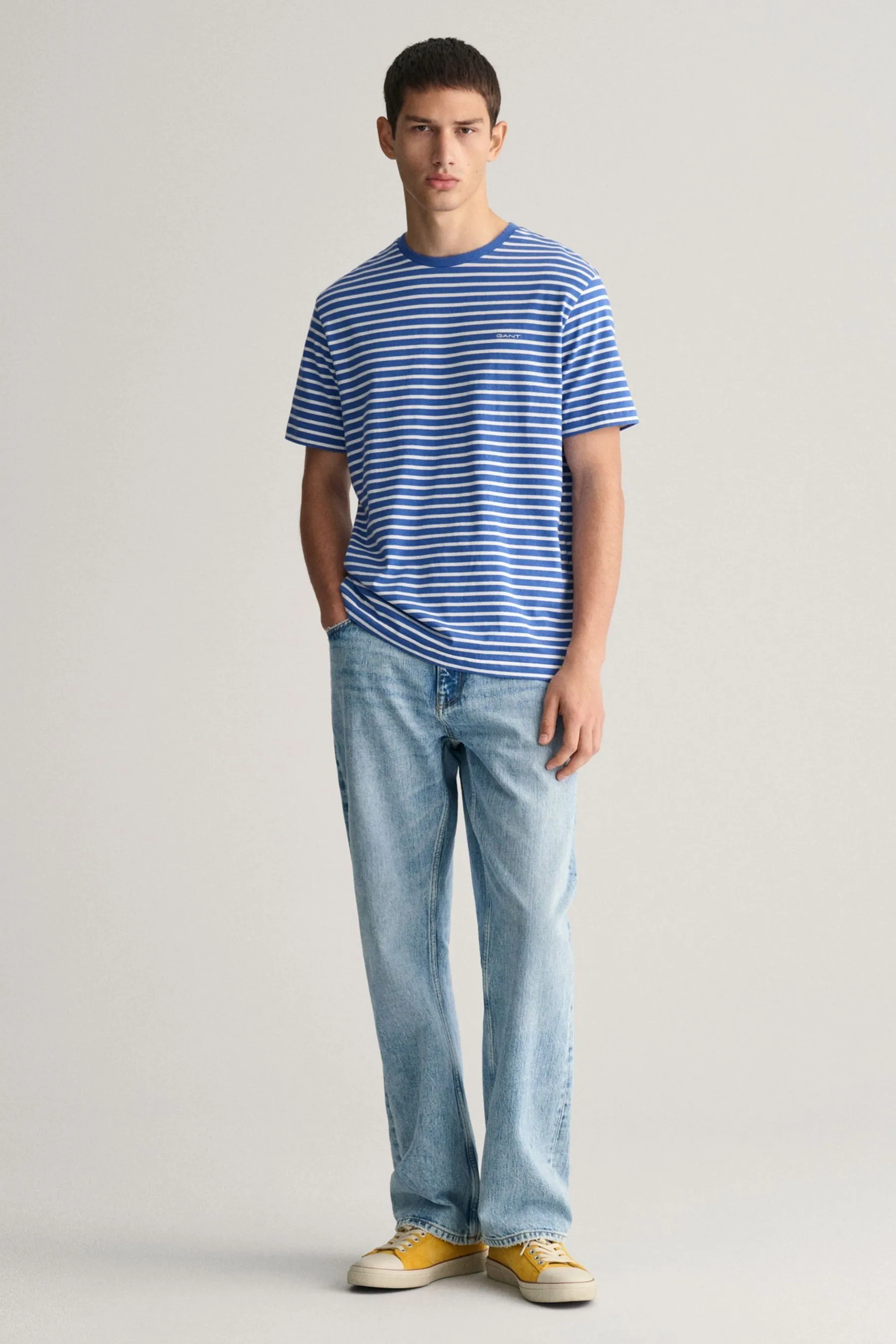 GANT - T-shirt in cotone a righe