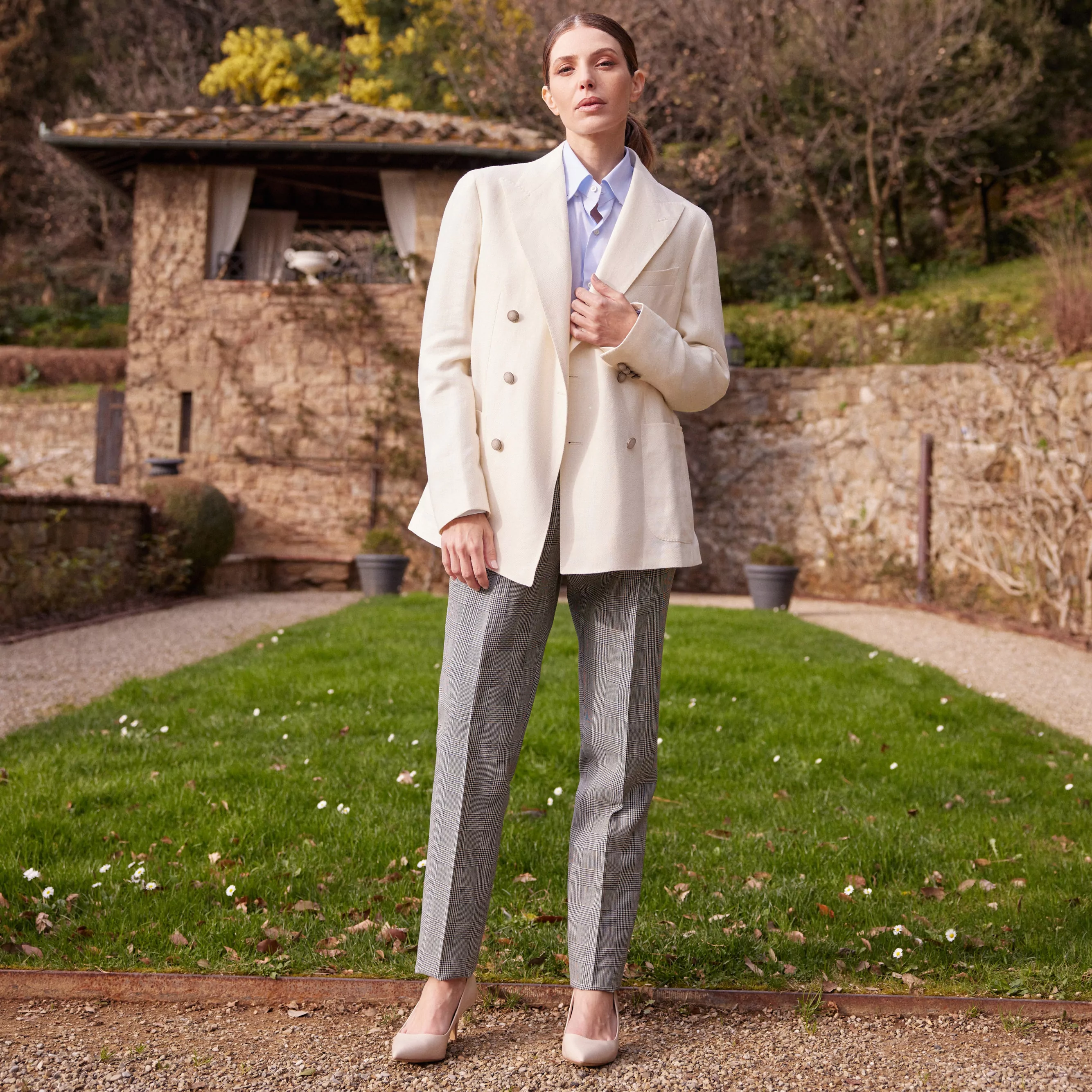 Gentleman fit wool pants