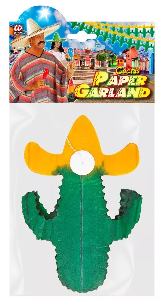 Ghirlanda di cactus verde