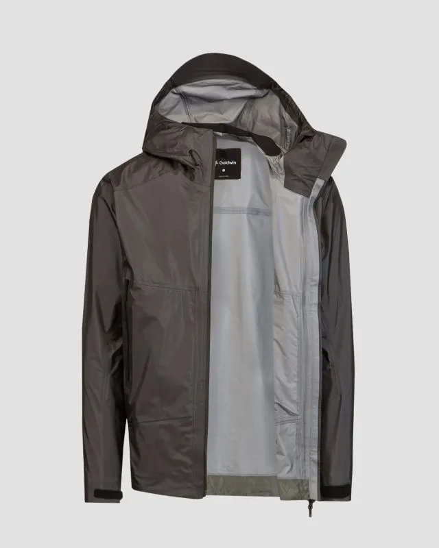 Giacca grigio scuro con membrana da uomo Goldwin GORE-TEX 3L Aqua Tect Jacket