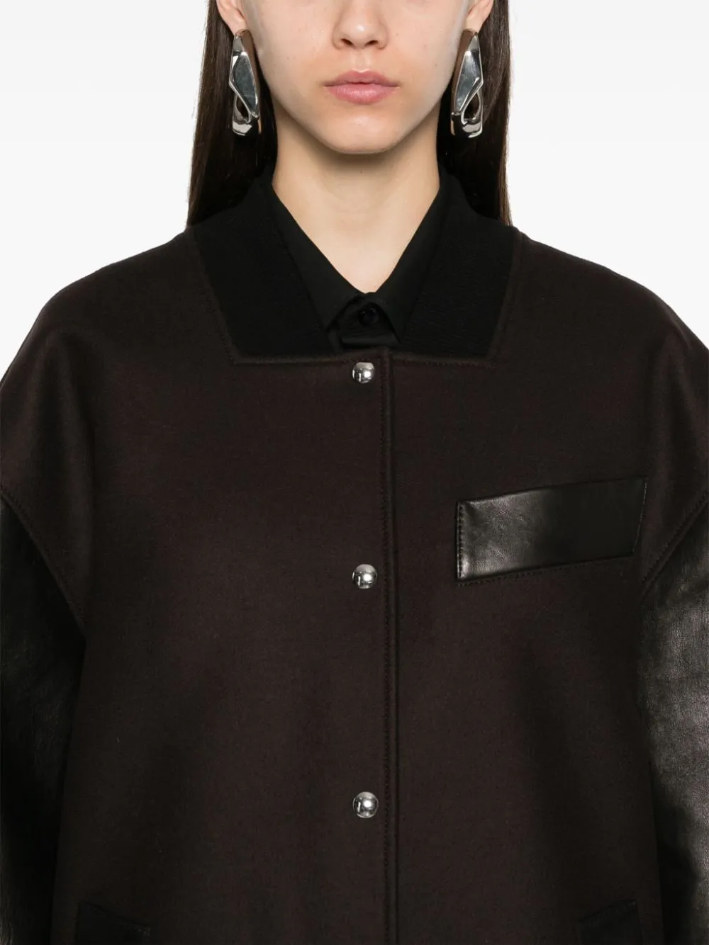 Giacca in pelle fabbie khaite