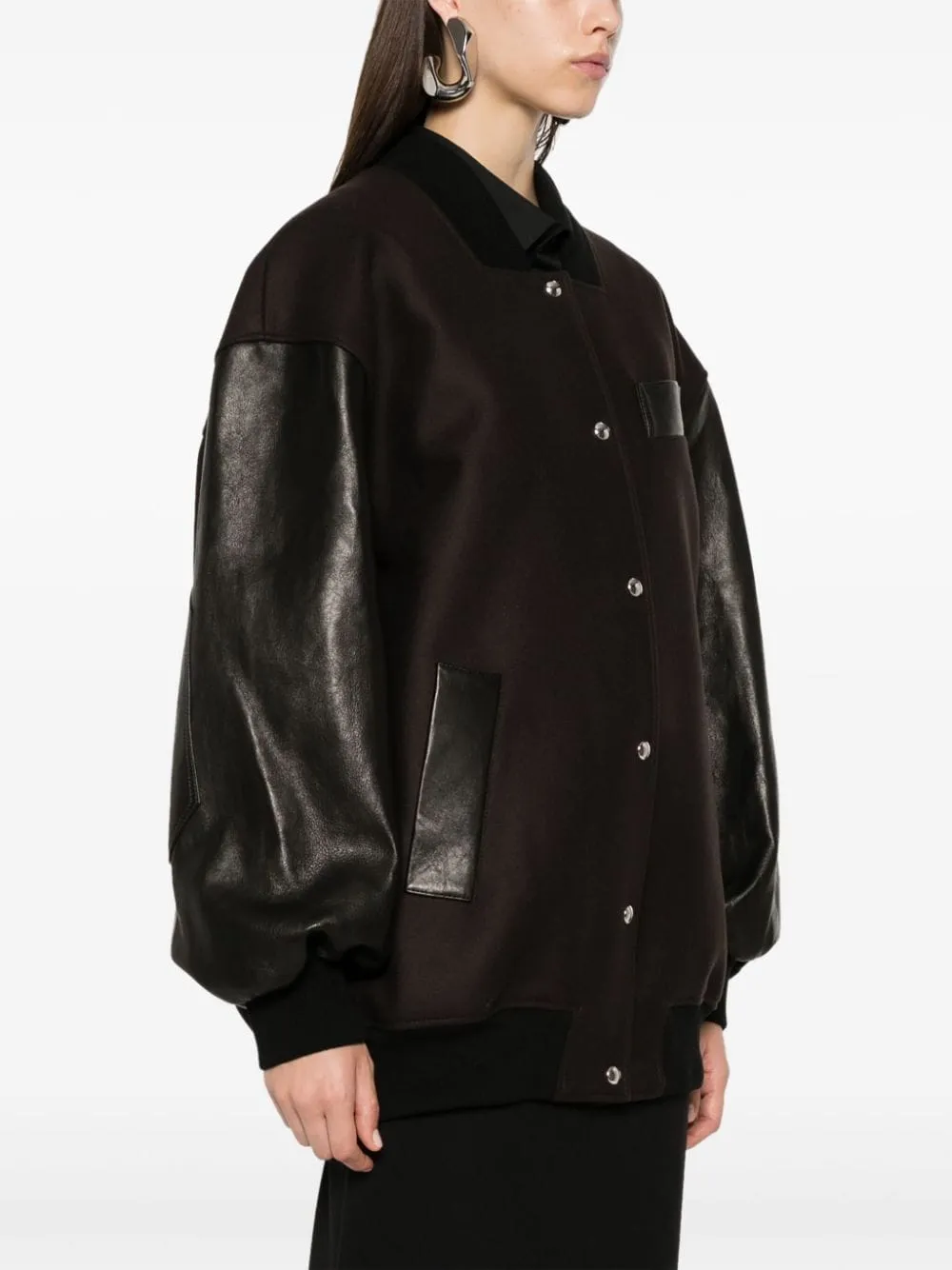 Giacca in pelle fabbie khaite