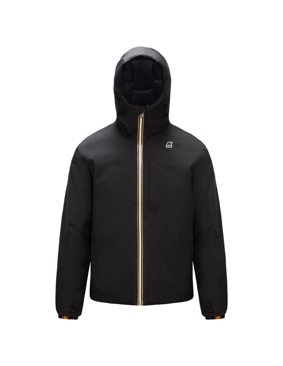 Giacca Parka K-way Edward Twill Nero Puro / Blu Profondità
