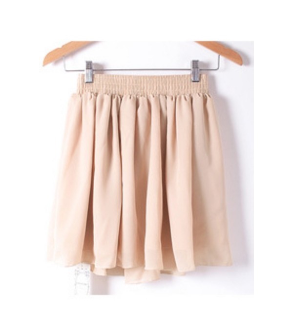 Gonna in chiffon Wanilla - Dream Shop
