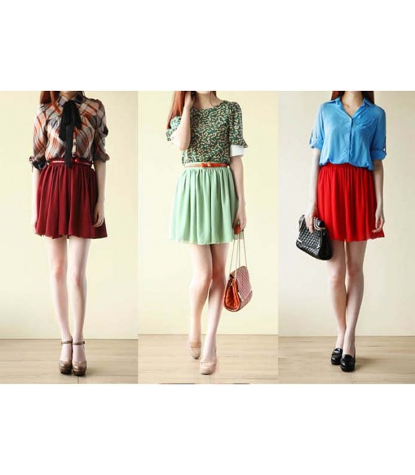 Gonna in chiffon Wanilla - Dream Shop