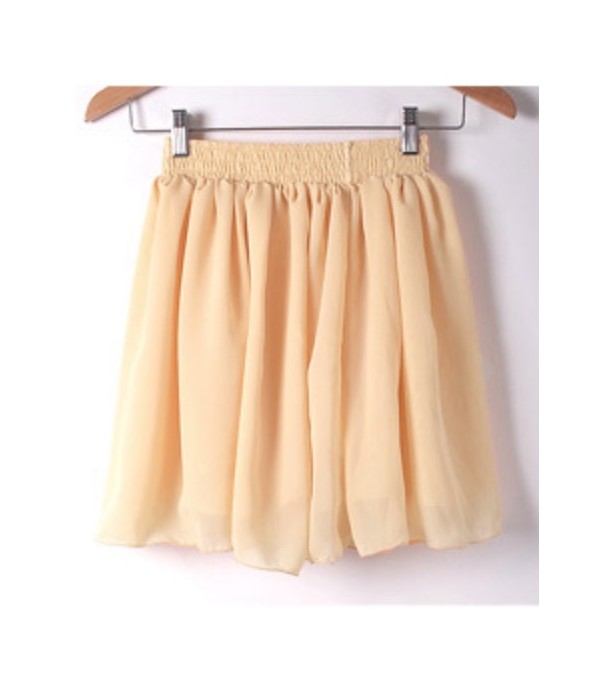 Gonna in chiffon Wanilla - Dream Shop