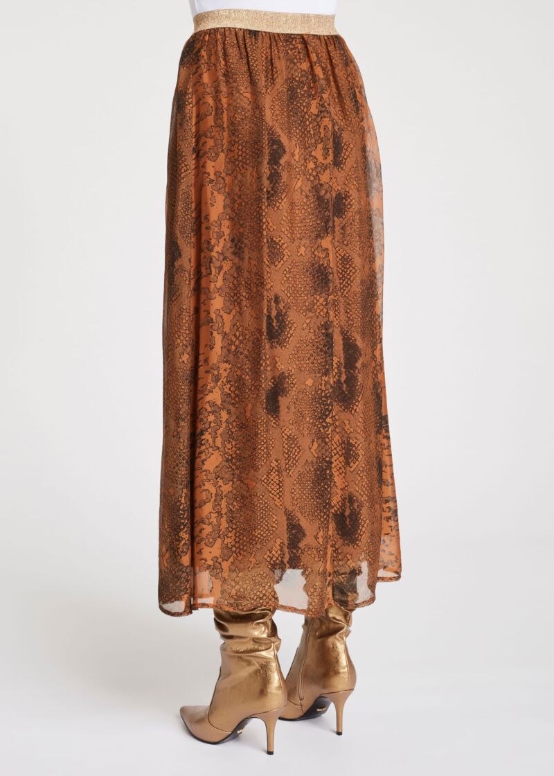 Gonna lunga animalier