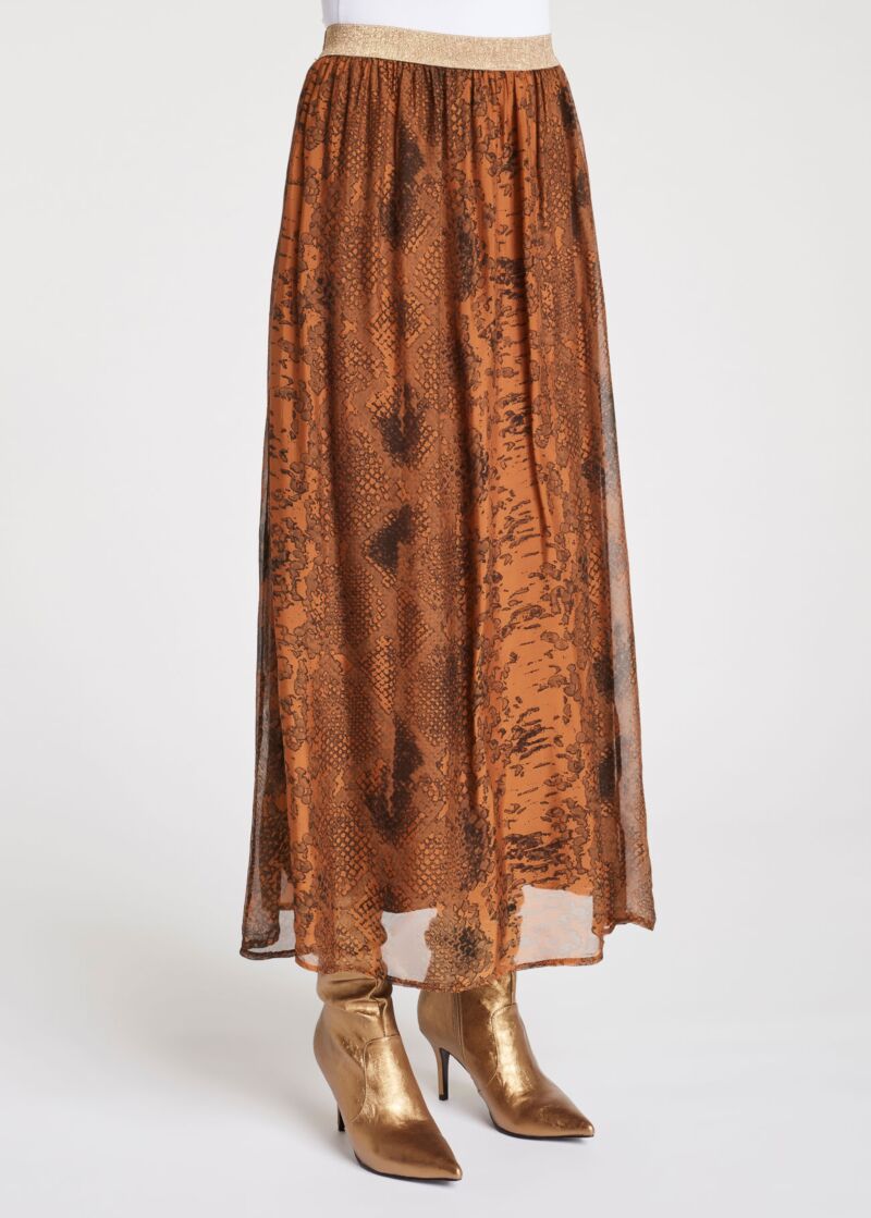 Gonna lunga animalier