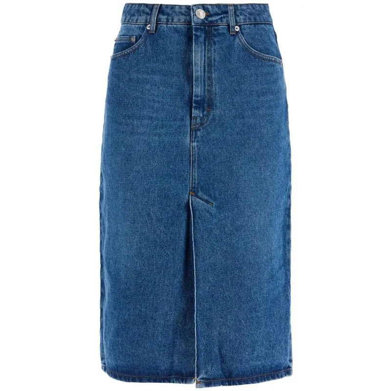 Gonna midi in denim