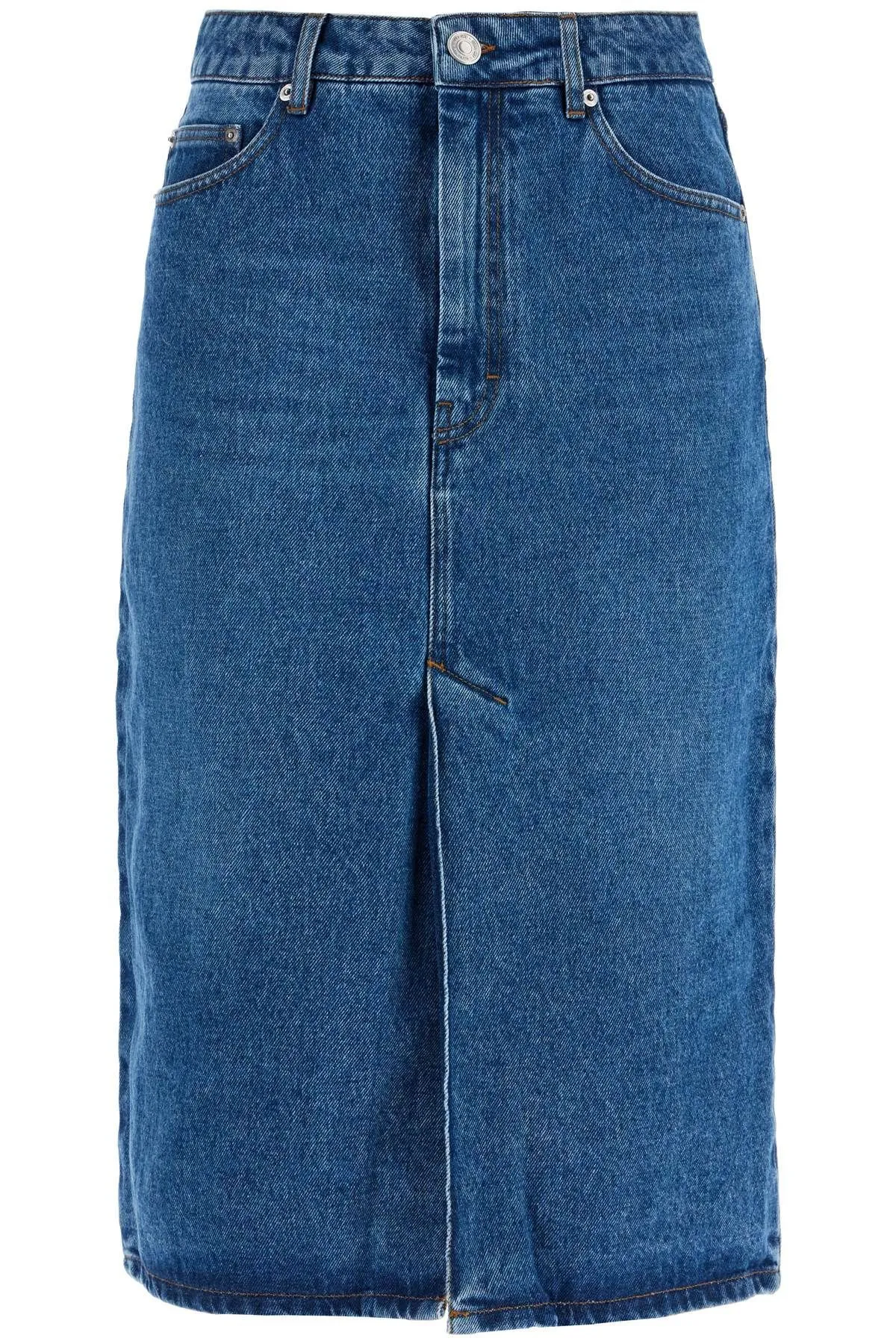 Gonna midi in denim