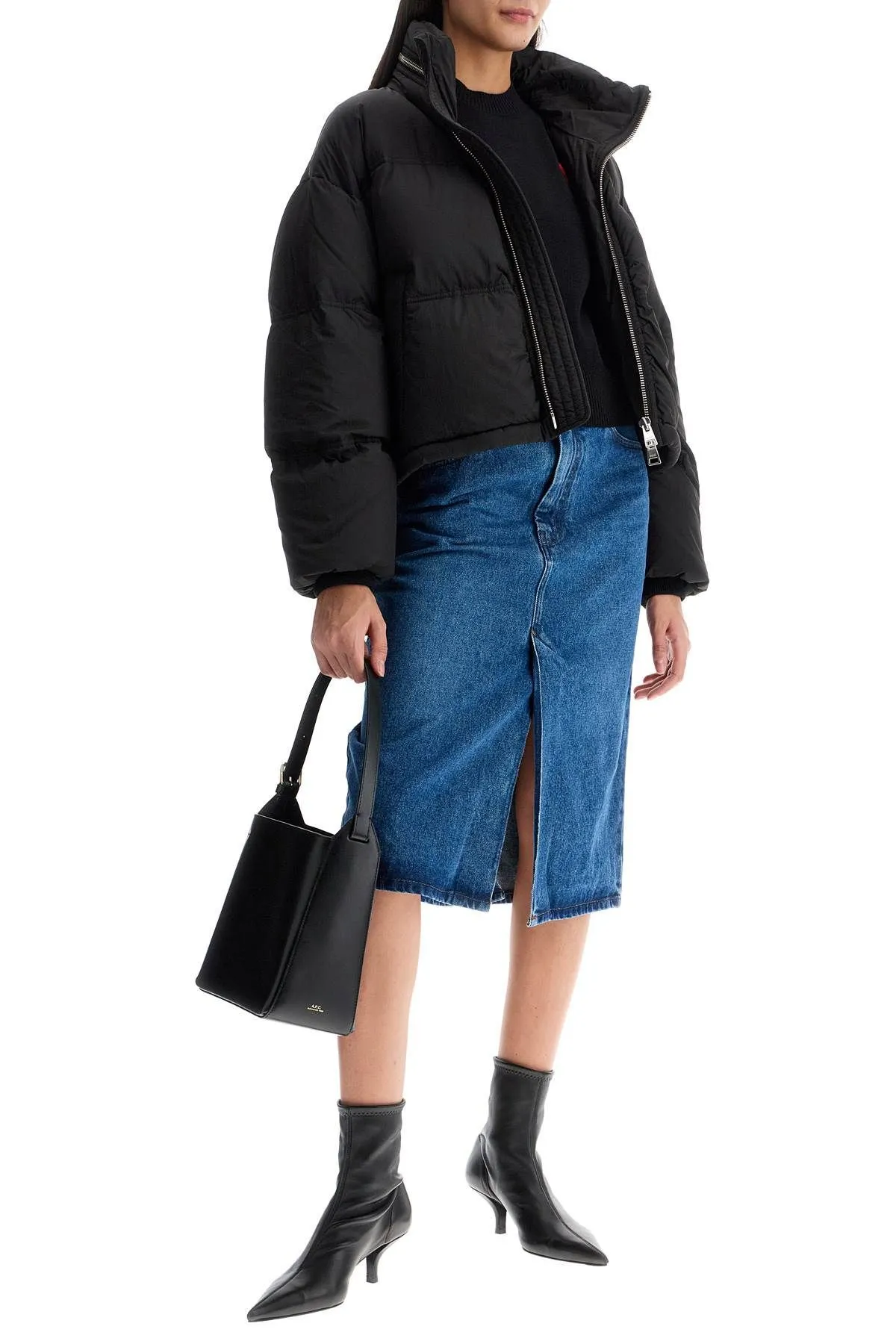 Gonna midi in denim