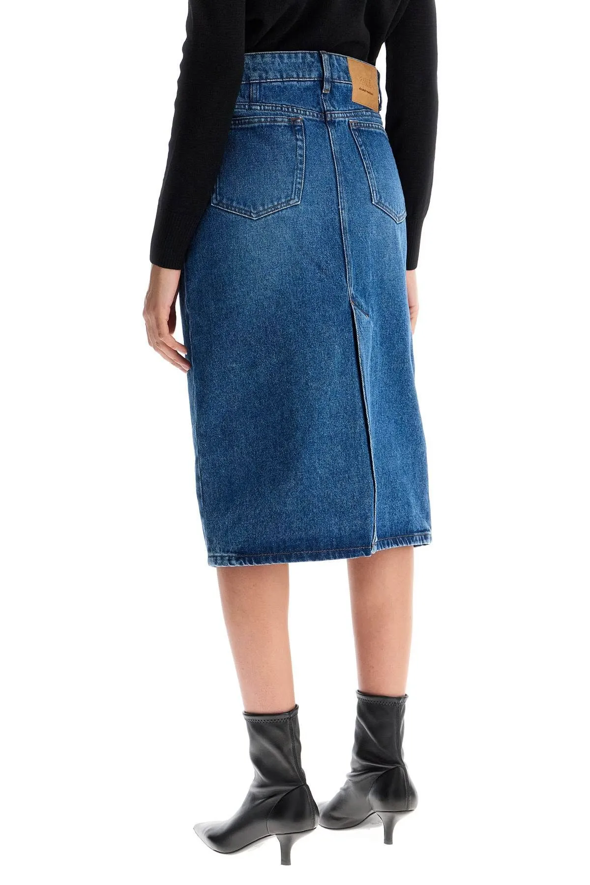 Gonna midi in denim
