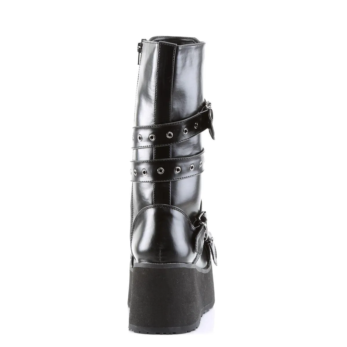 Goth Emo Demonia Trashville 205 Stivaletti Unisex in Pelle PU con Plateau