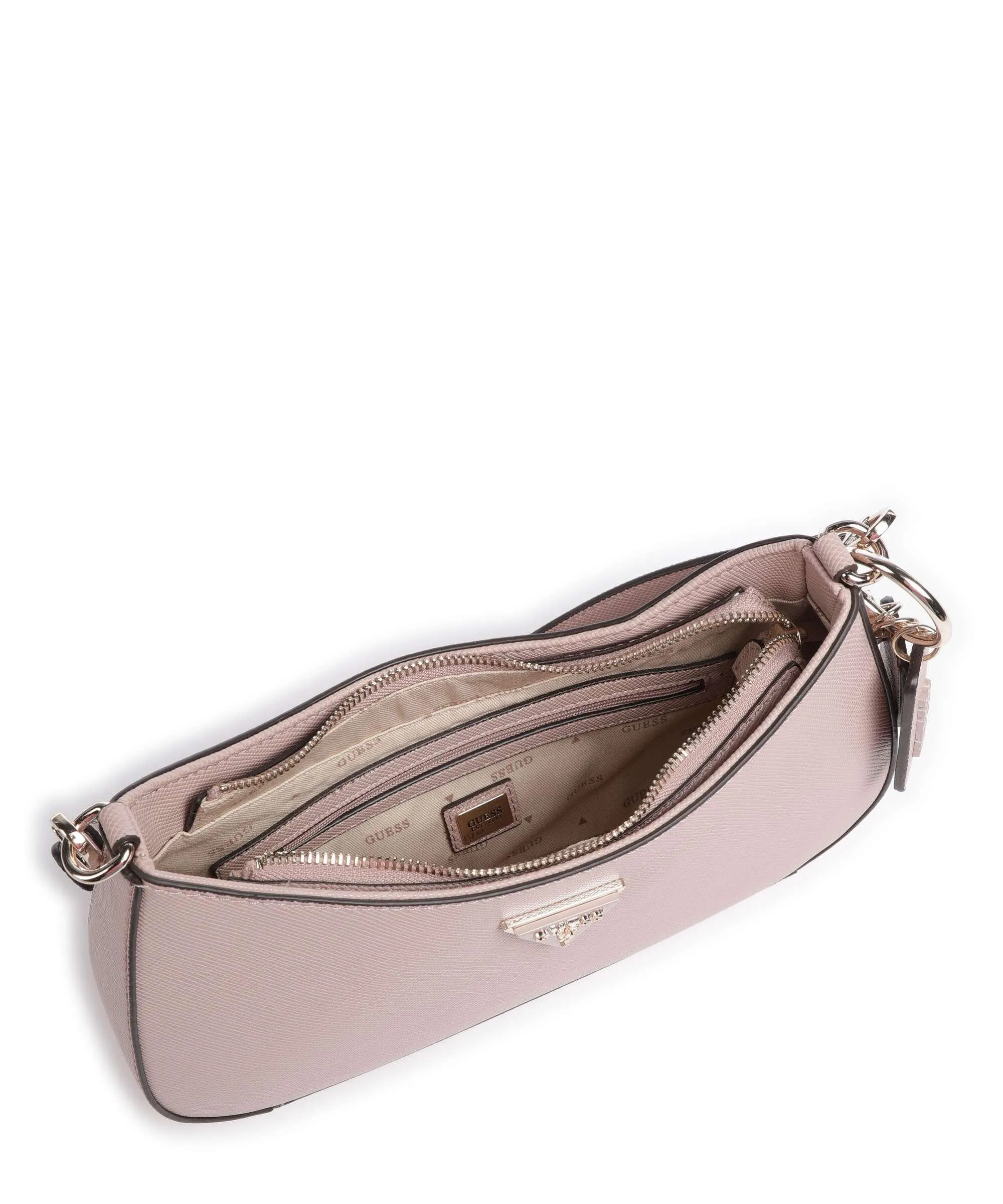  Guess Noelle Borsa a spalla pelle sintetica rosa antico  