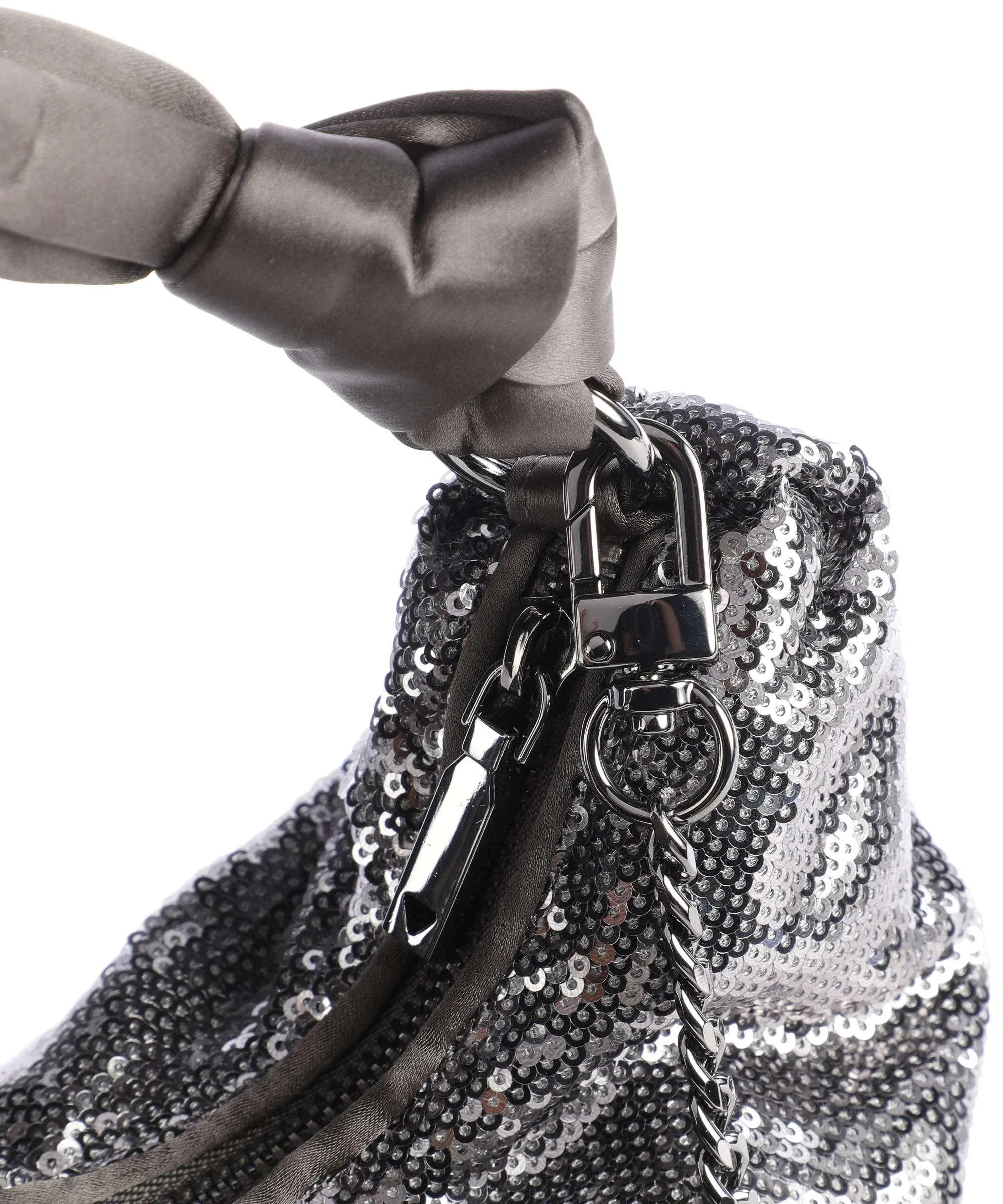  Guess Velina Borsa a tracolla poliestere argento  