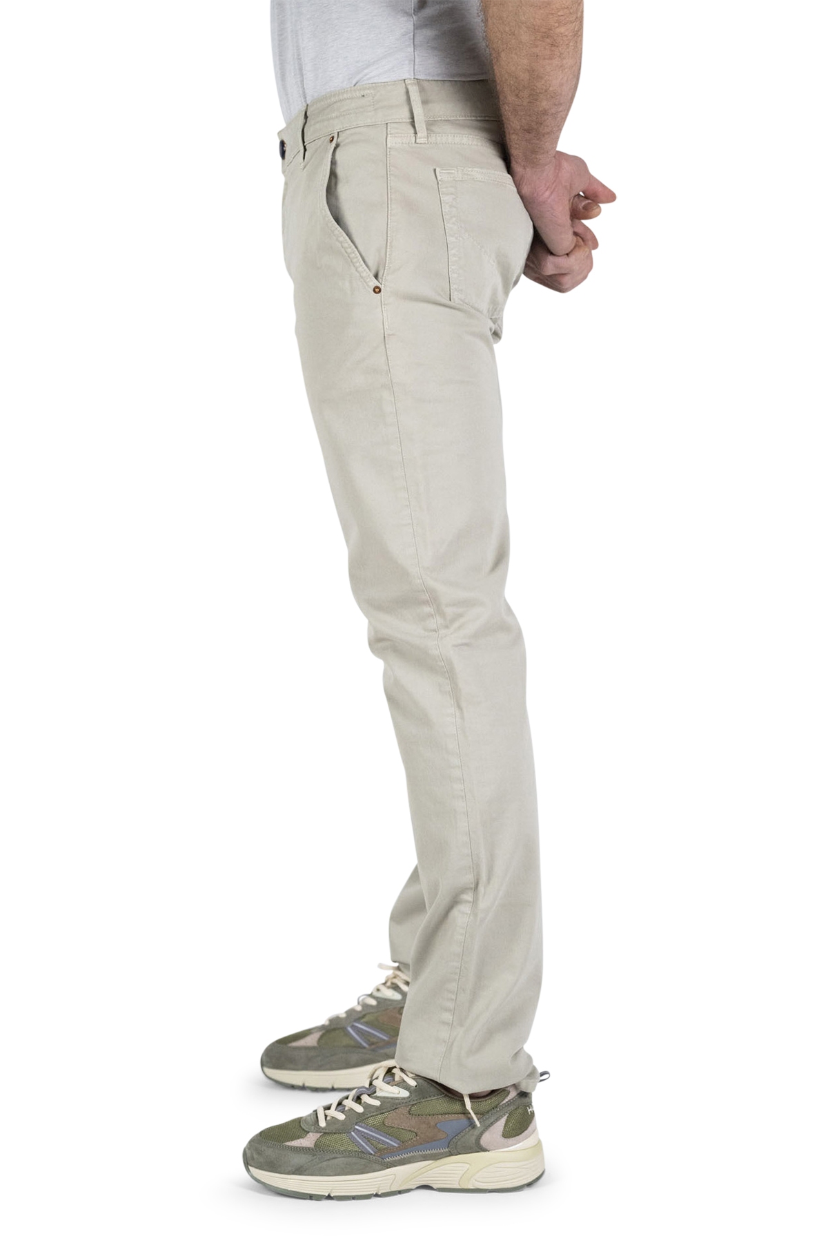 Handpicked pantaloni uomo beige chiaro