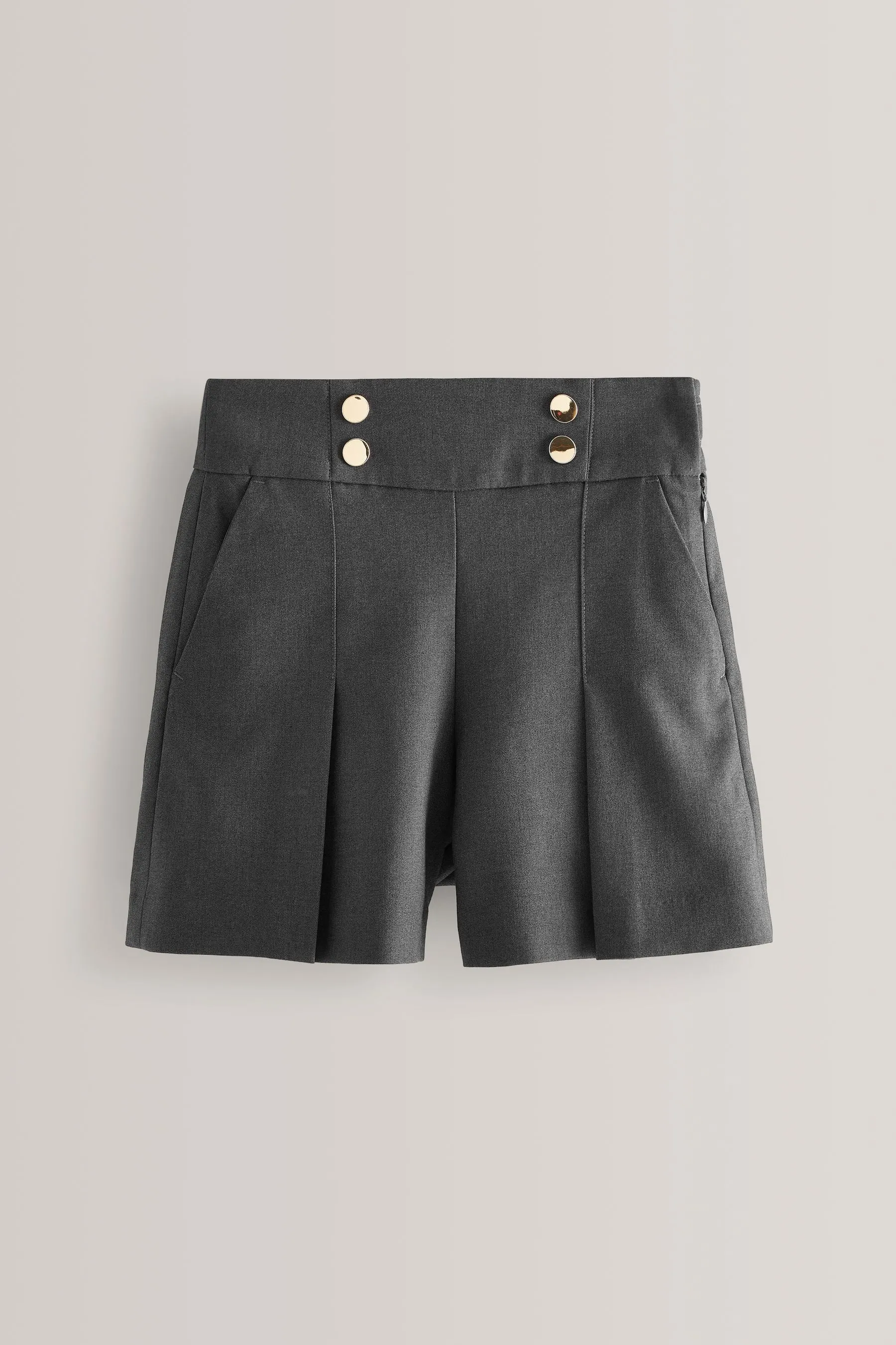High Waisted School Shorts (3-16yrs)    