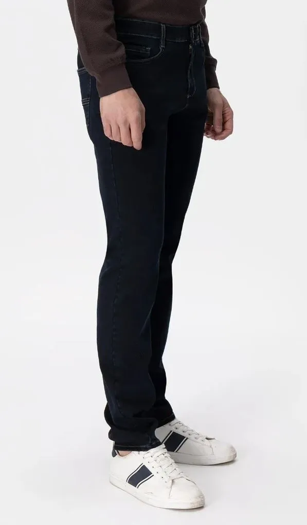 Iber art: Demon Nwf04 Jeans in denim di cotone stretch
