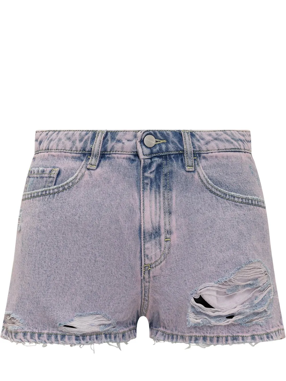 ICON DENIM Shorts Effetto Consumato 